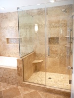 Orient Mocha Shower - contemporary - bathroom - philadelphia