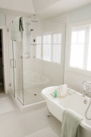 Hex Mosaic Tiles - traditional - bathroom - san francisco