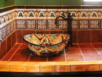 Mexican Tile - mediterranean - bathroom - austin