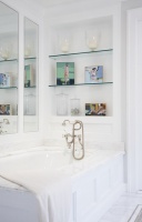 Intimate spaces, intimate art - traditional - bathroom - los angeles