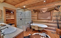 Lake Blue Ridge Custom Log Home - traditional - bathroom - atlanta