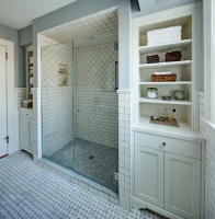 Classic white master bath - traditional - bathroom - newark