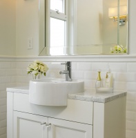 White Marble Bathroom - traditional - bathroom - vancouver