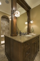 Master Bath with Two-Sided Vanity - traditional - bathroom - minneapolis