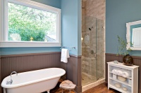 Modern reincarnation of traditional Victorian bathroom - traditional - bathroom - austin