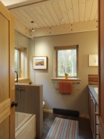 Contemporary Camp in the Woods - contemporary - bathroom - burlington