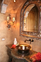 Refined Eclectic Powder Room - mediterranean - bathroom - phoenix