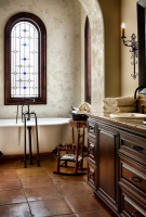 Lake Conroe Spanish - mediterranean - bathroom - austin