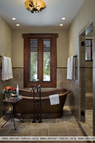 Elk Ridge Lodge Interior - traditional - bathroom - denver