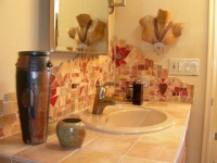 Handmade tile mosaic Backsplash - eclectic - bathroom - phoenix