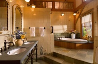 Vermont Timber Frame Residence - traditional - bathroom - other metro