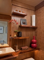 Zen Spa Powder Room Remodel: Media, PA - contemporary - bathroom - philadelphia