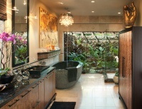 Hallman Master Bath - tropical - bathroom - san diego