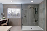 Grey Bathroom - modern - bathroom - columbus