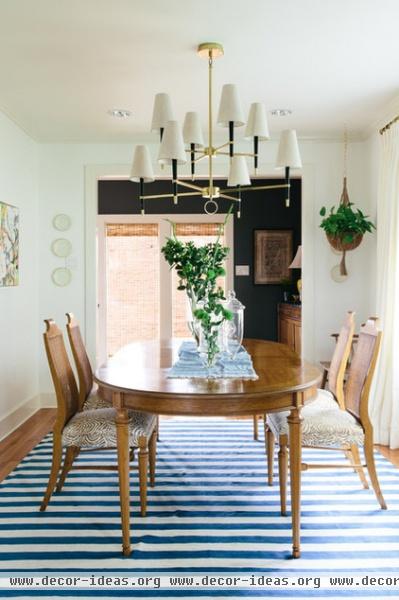 eclectic dining room by Logan Killen Interiors