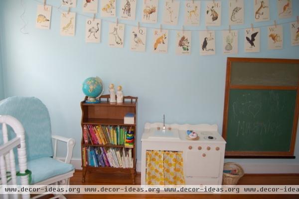 eclectic kids Mia and Nick's Shared Nursery