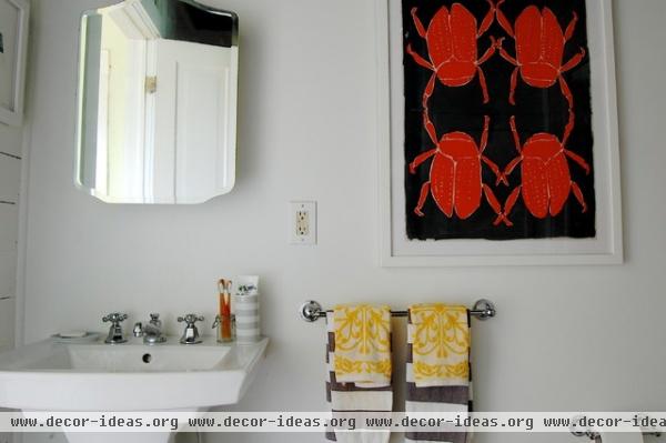 eclectic bathroom by Corynne Pless