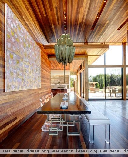 modern dining room by Bates Masi Architects LLC