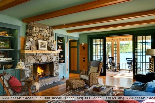 traditional living room by Smith & Vansant Architects PC