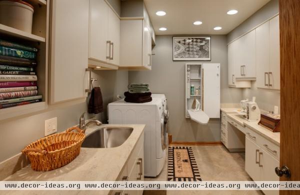 contemporary laundry room by Drury Design