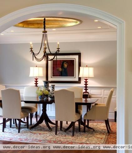 contemporary dining room by Leslie Hayes Interiors