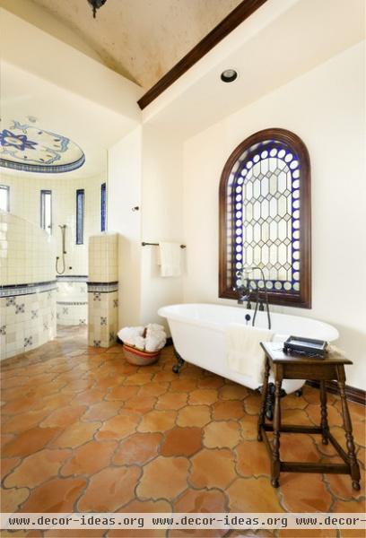 mediterranean bathroom by JAUREGUI Architecture Interiors Construction