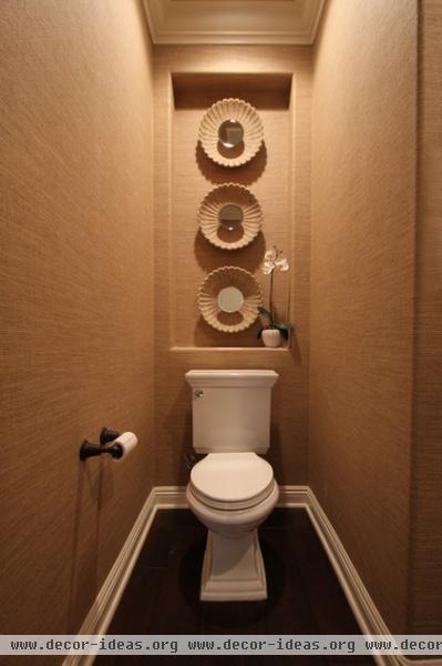 contemporary powder room by Kirsten Marie Inc, KMI