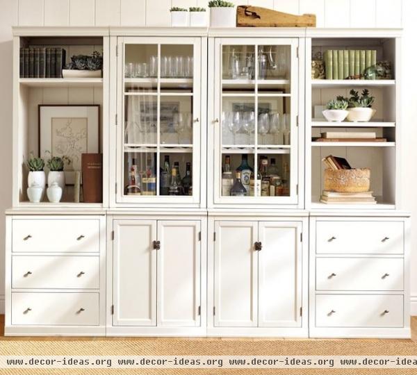 traditional bookcases cabinets and computer armoires by Pottery Barn