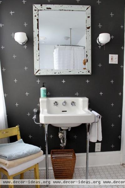 eclectic bathroom by Sara Bates