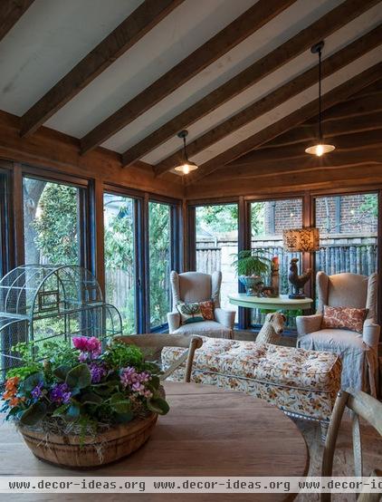 eclectic porch by Key Residential