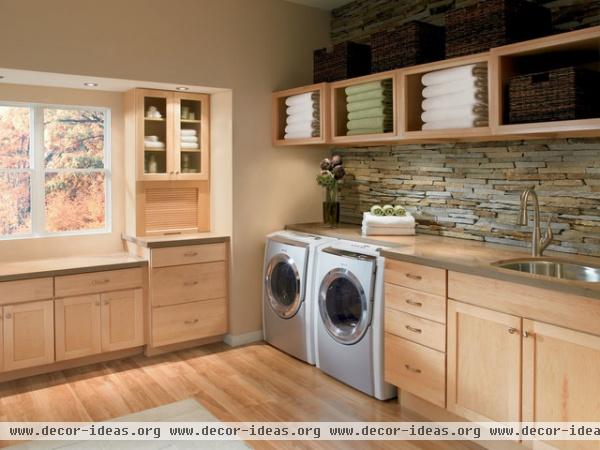 contemporary laundry room by Shenandoah Cabinetry