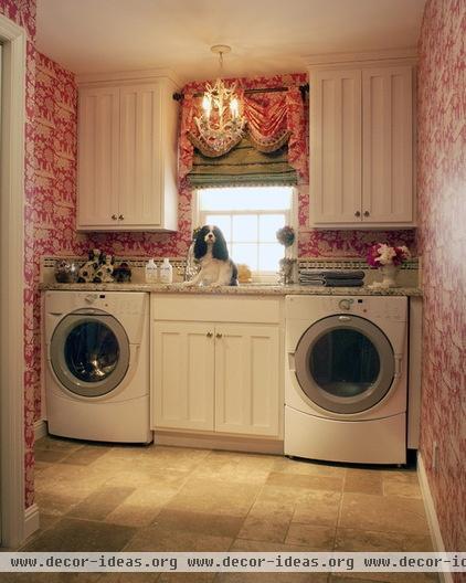 traditional laundry room by Dara Barber