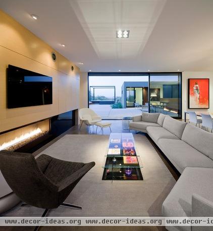 modern living room by Ibarra Rosano Design Architects