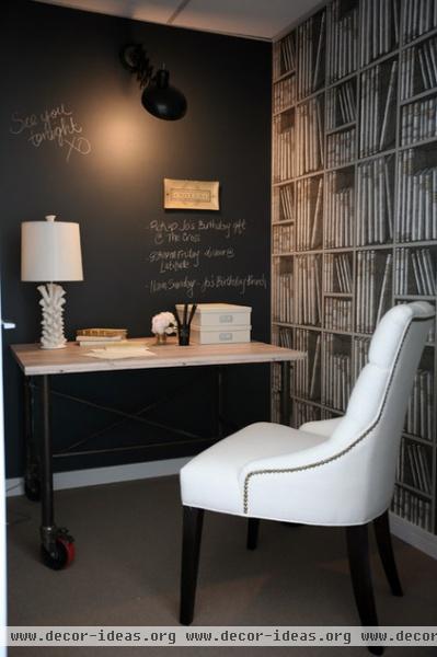 eclectic home office by The Cross Design