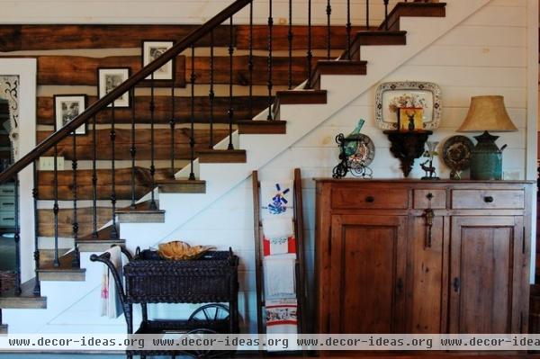 traditional staircase by Corynne Pless