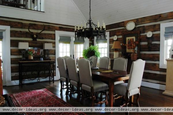 traditional dining room by Corynne Pless