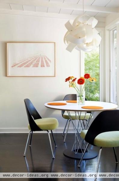 modern dining room by Rozalynn Woods Interior Design