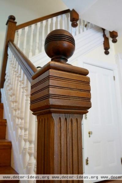 traditional staircase by Restoring our 1890 Victorian