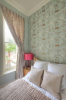 Duck Egg and Pink Bedroom - contemporary - bedroom - manchester UK