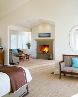 Fireplace - contemporary - bedroom - boston