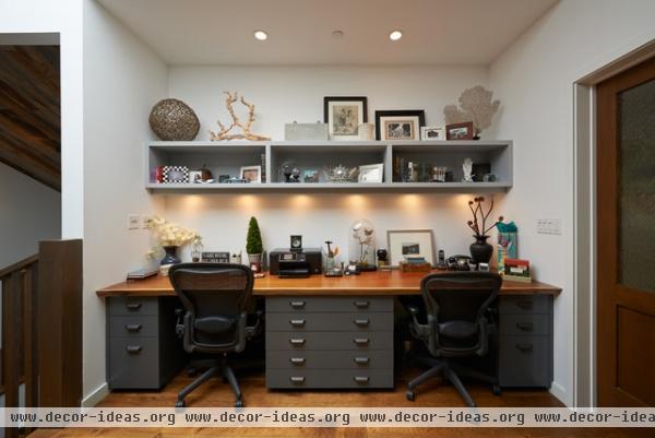 contemporary home office by Dixon Construction, Inc.