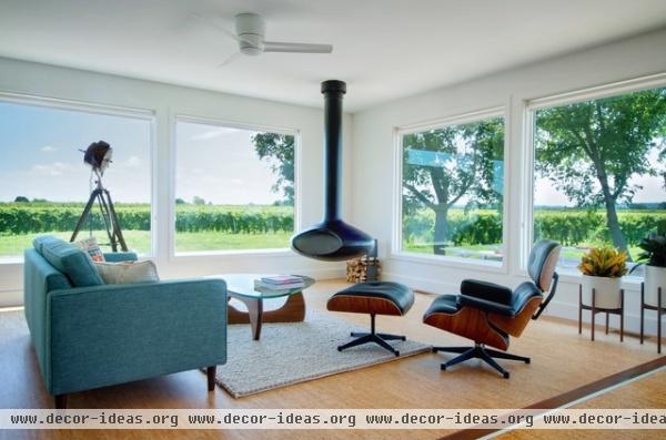 modern living room by Andrew Snow Photography