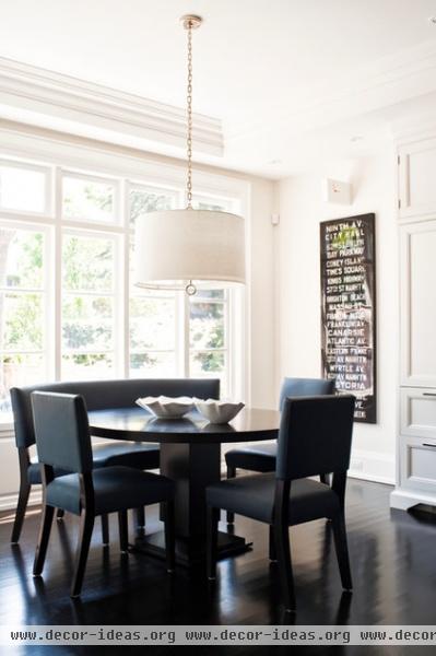 contemporary dining room by Jennifer Worts Design