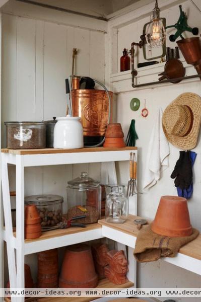 traditional garage and shed by Art | Harrison Interiors & Collection