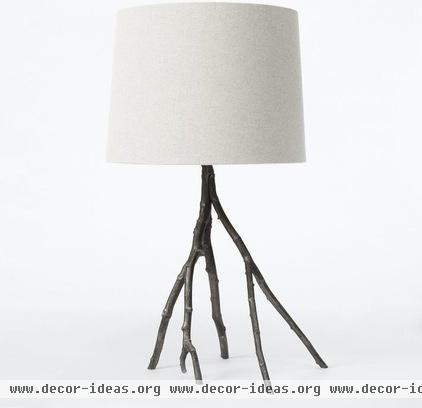 eclectic table lamps by West Elm