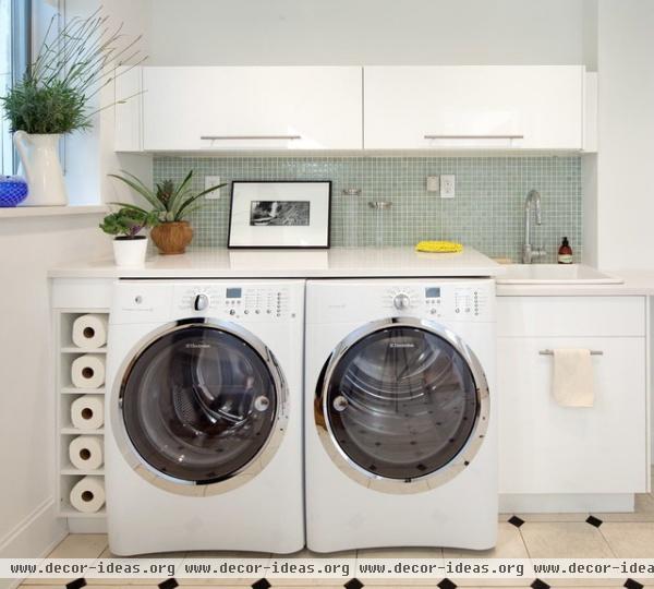 modern laundry room by Josephine Design LLC