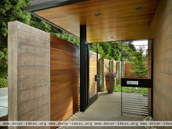 contemporary entry by DeForest Architects