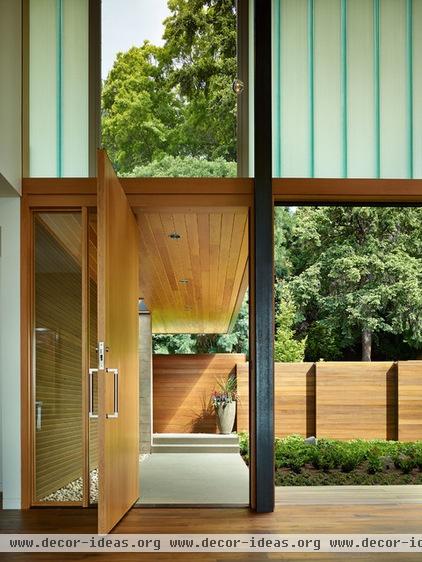 contemporary entry by DeForest Architects