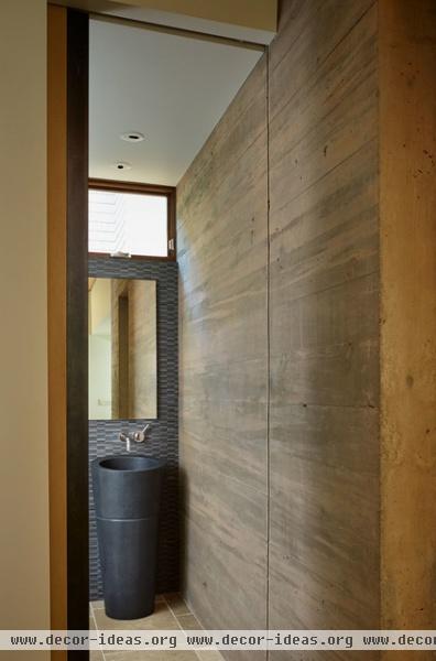 contemporary powder room by DeForest Architects