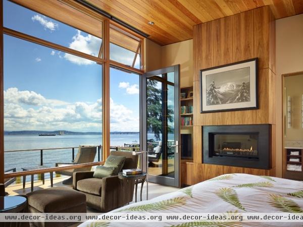 contemporary bedroom by DeForest Architects